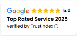 Trustindex top-rated IT support badge for CinchOps